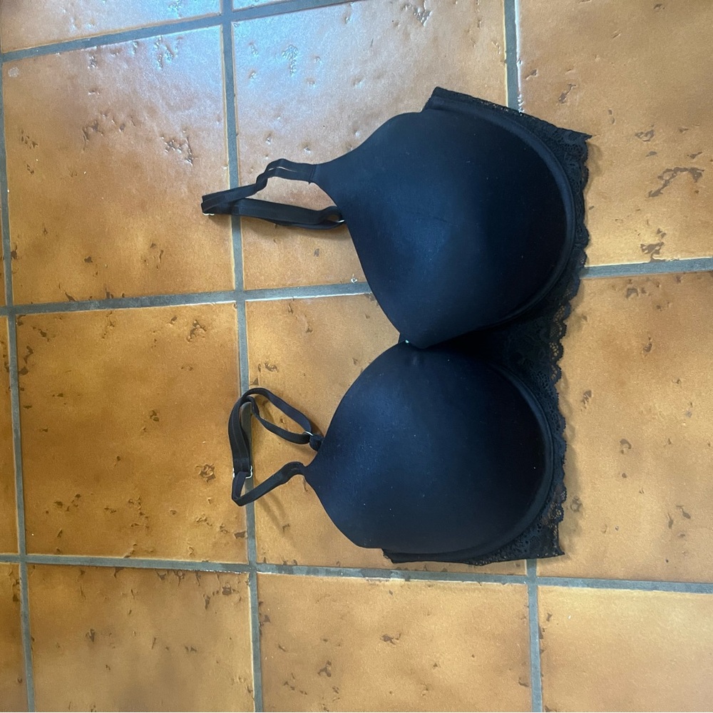 Aerie Sunnie Black Push-up Bra with Adjustable Straps